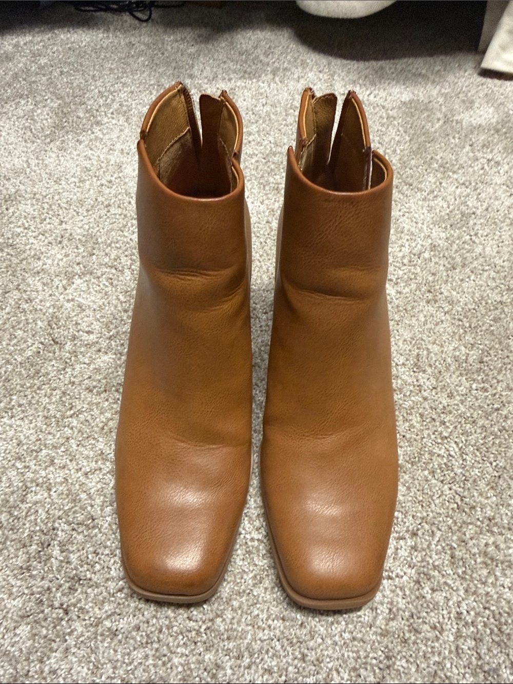 Women's Tan Korks Ankle Boots - Classic Slip-On Style